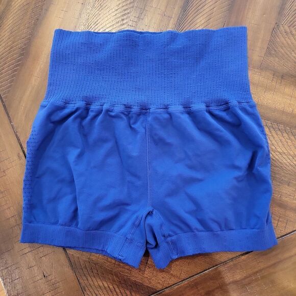 Free People Movement Blue Good Karma Shorts M/L - Picture 1 of 4